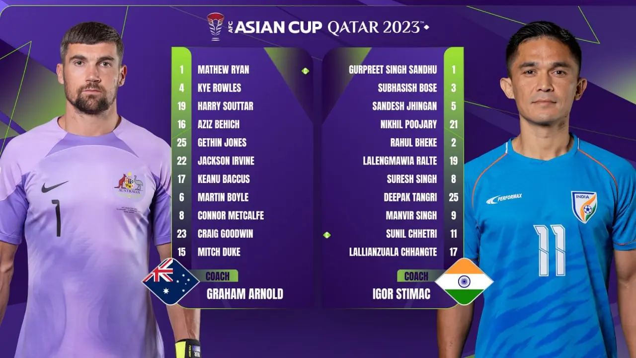 اعلام ترکیب تیم های ملی استرالیا و هند