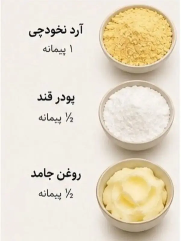 طرز تهیه شیرینی نخودچی در ماهی تابه