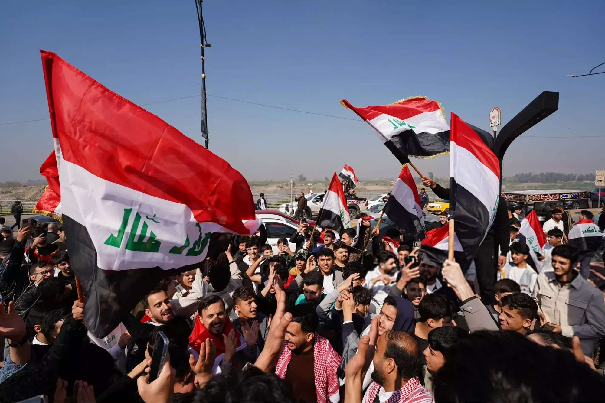 بغداد غرق در جشن صعود به جام جهانی