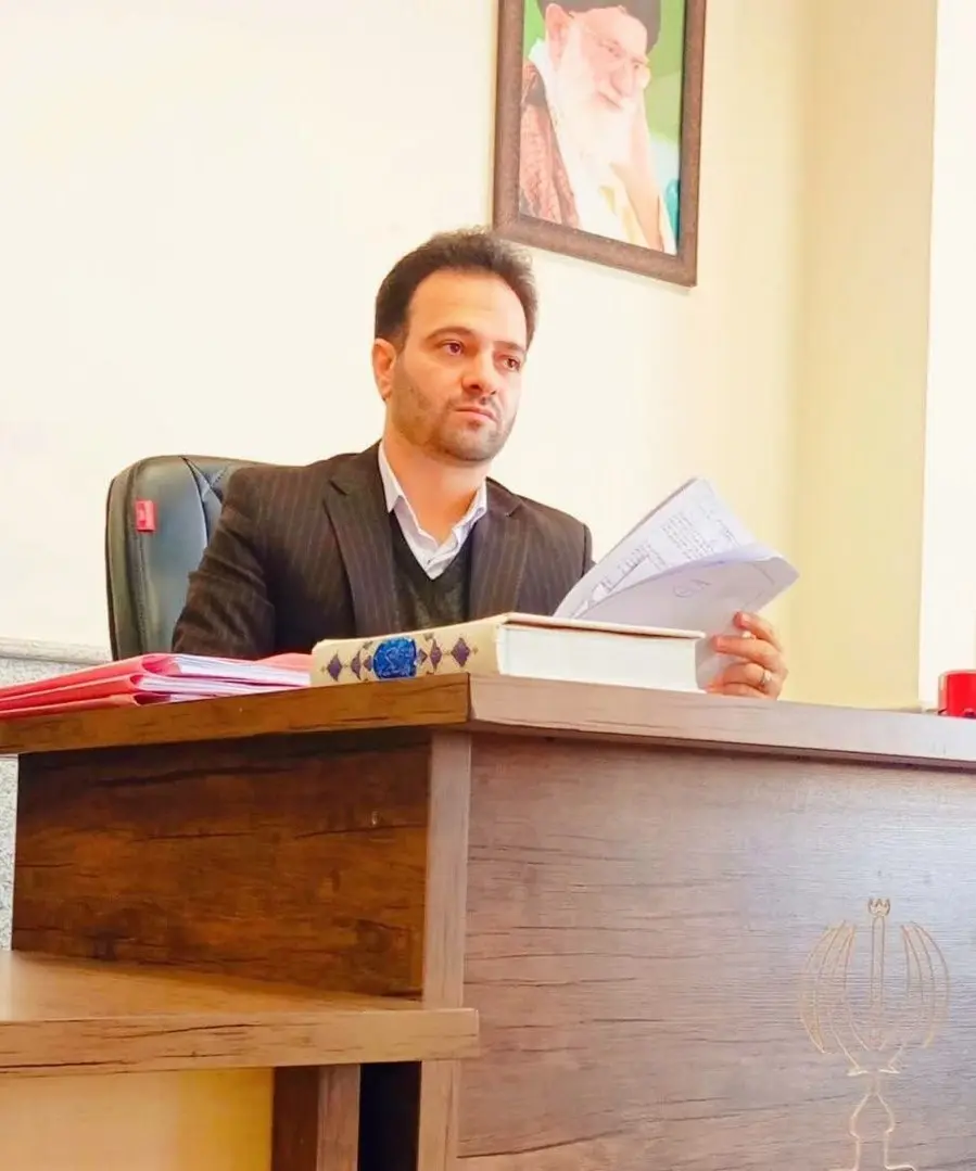 تصویر قاضی شهید احسان باقری که صبح امروز ششم خرداد ماه ۱۴۰۴ ترور شد و به شهادت رسید