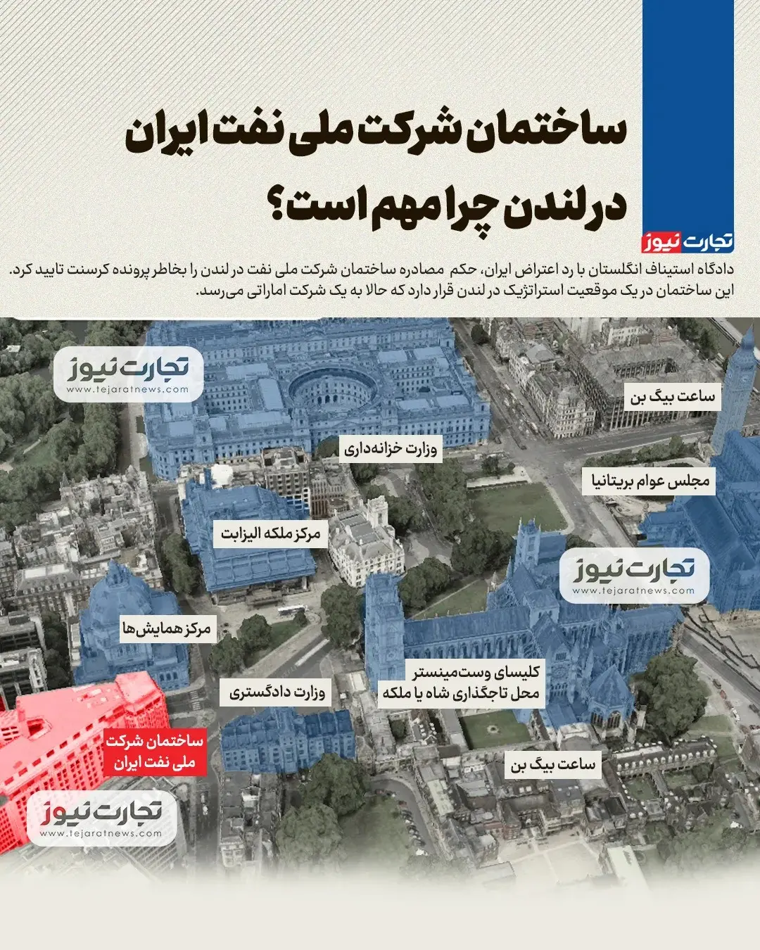 ساختمان شرکت ملی نفت ایران در لندن چرا مهم است؟ + اینفوگرافیک