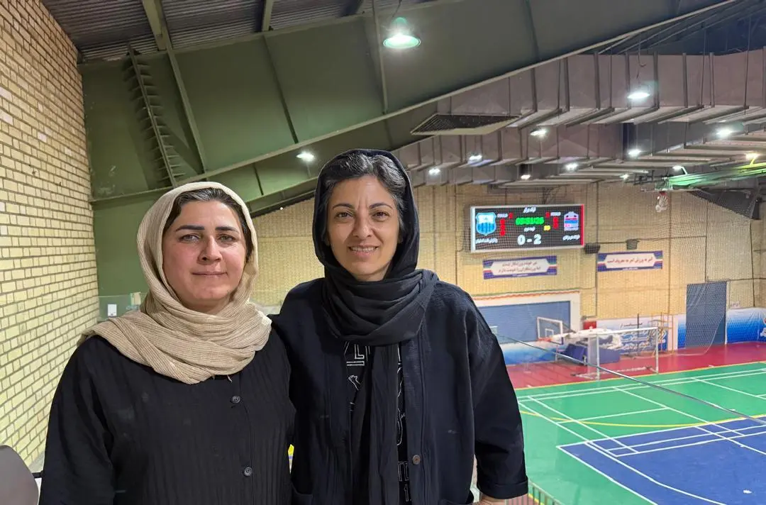 رصد دیدارهای لیگ برتر فوتسال بانوان توسط شهرزاد مظفر و کادر فنی تیم ملی