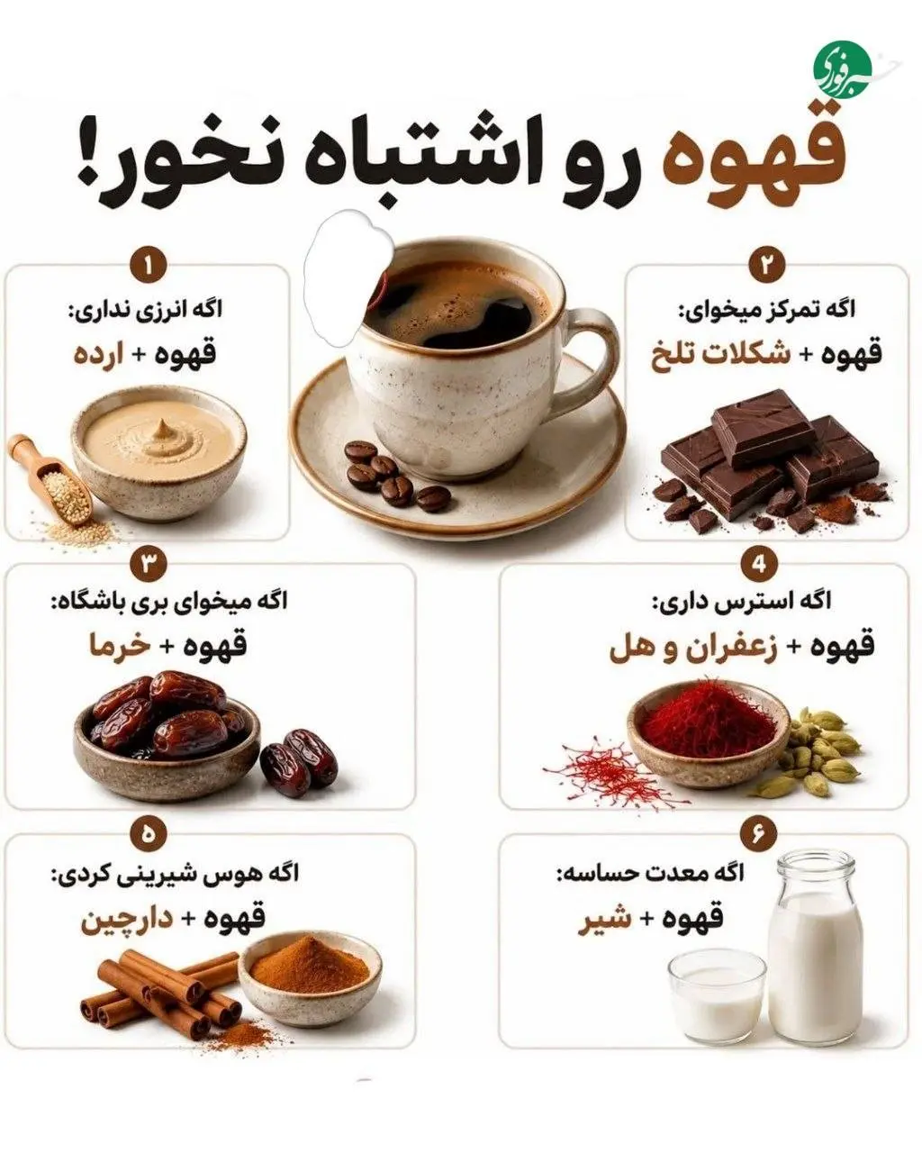 اگر قهوه می‌خورید، این ترکیب‌ها را از دست ندهید! 