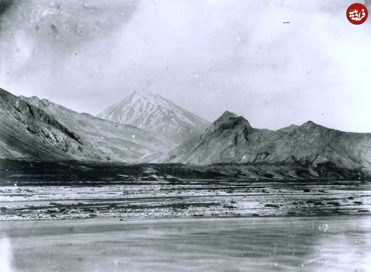 نمایی از کوه «دماوند»؛ ۱۶۱ سال پیش