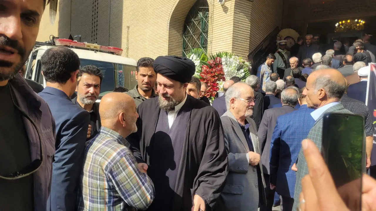 برگزاری مراسم ترحیم مادر حداد عادل + تصاویر