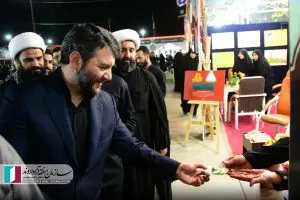 گزارش تصویری ؛ بازدید دکتر عبدالملکی از موکب فرهنگ و هنر سازمان منطقه آزاد اروند در مرز شلمچه