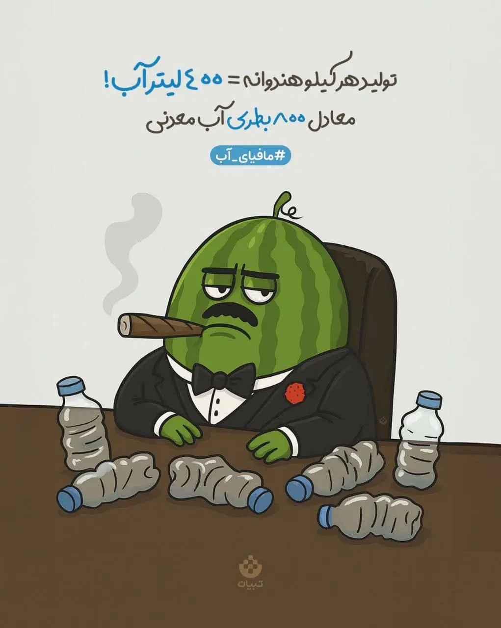 برای تولید هر کیلو هندوانه معادل ۸۰۰ بطری آب‌ معدنی، آب مصرف می‌شود! + عکس