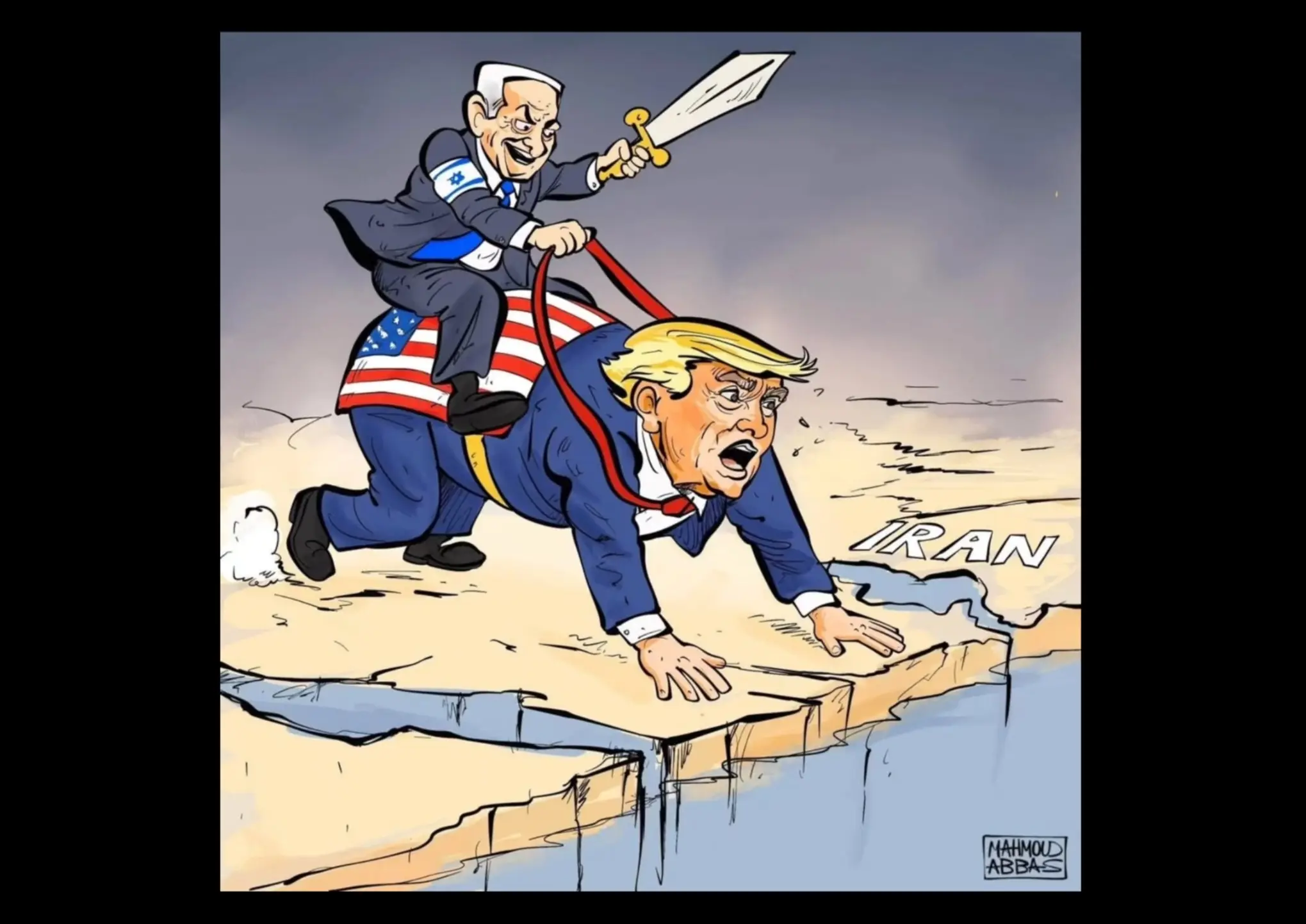 آثار انس حمدان  برای ایران و این روزهایش+کاریکاتورهایش