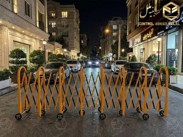 راهبند آکاردئونی دستی؛ انتخابی مطمئن برای کنترل تردد، امنیت و مدیریت ورودیها