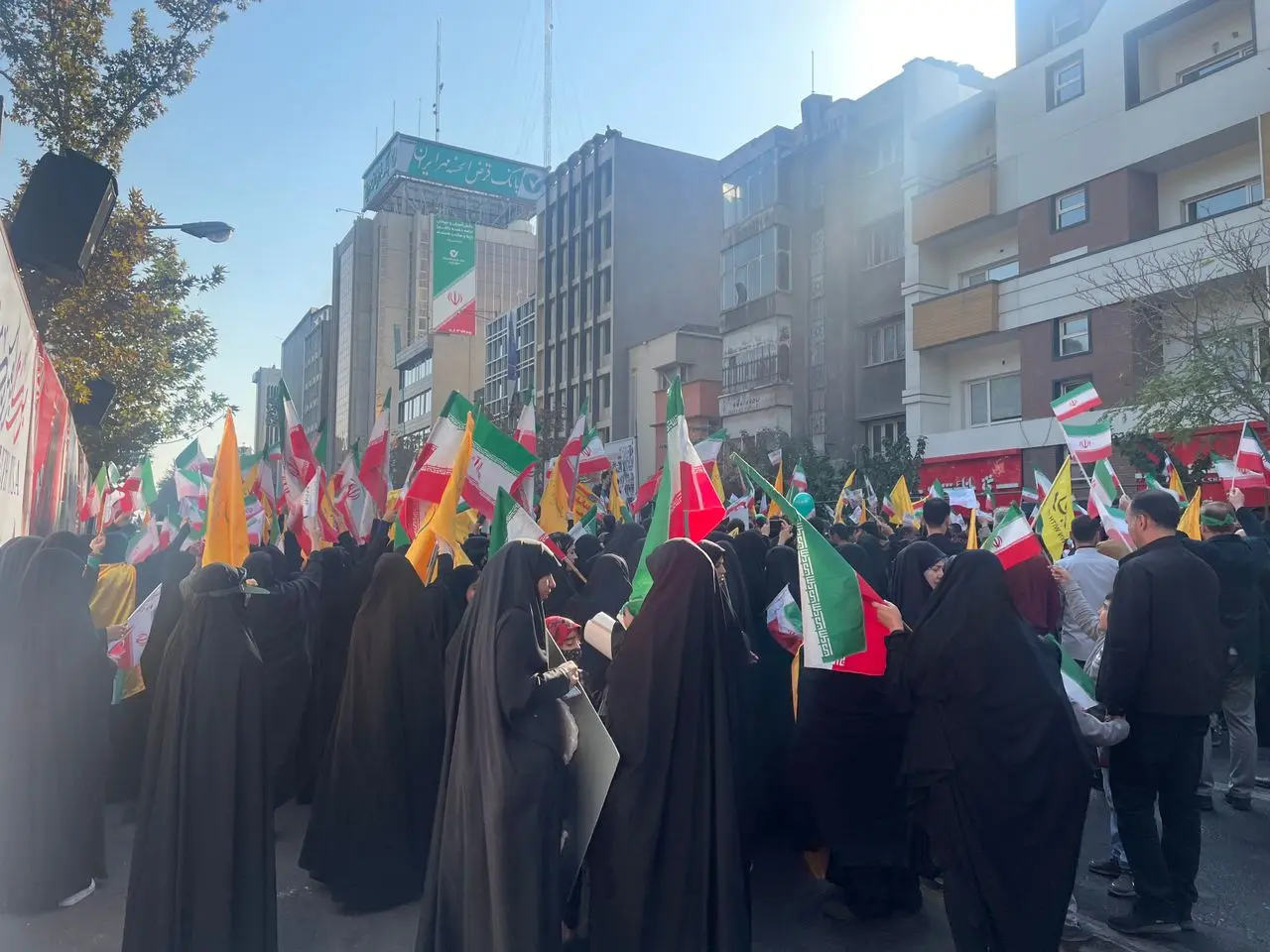 برگزاری مراسم راهپیمایی ۱۳ آبان + تصویر