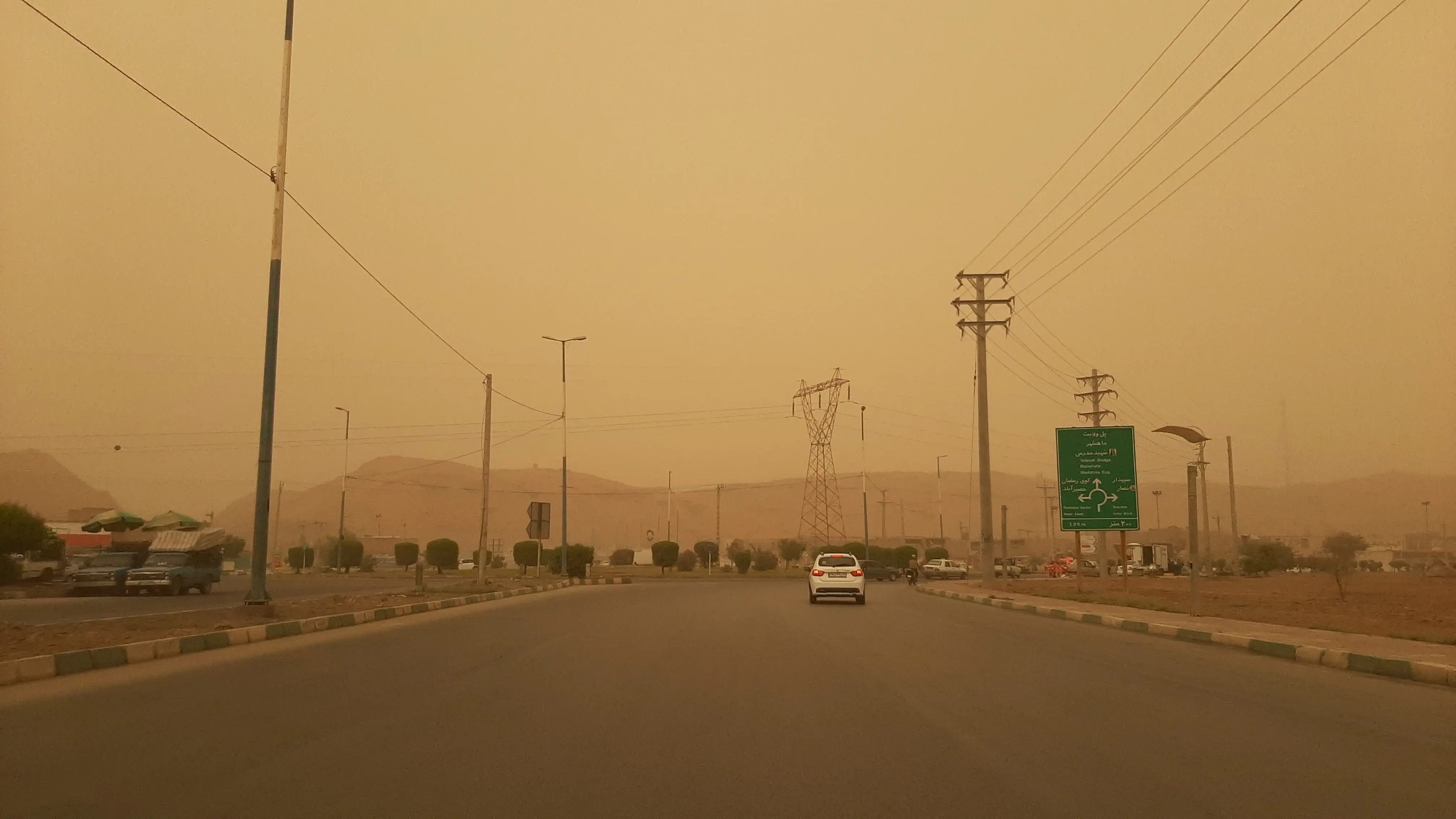 گزارش تصویری ایلنا از گرد وخاک در اهواز