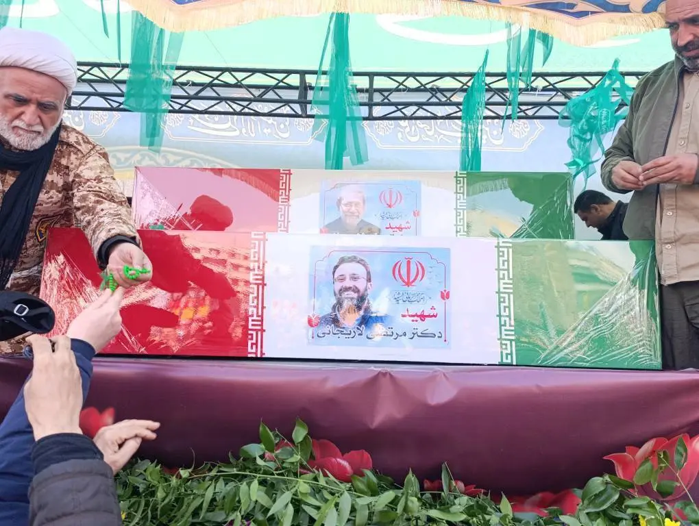 برگزاری مراسم تشییع شهیدان لاریجانی، سلیمانی و شهدای ناو دنا 