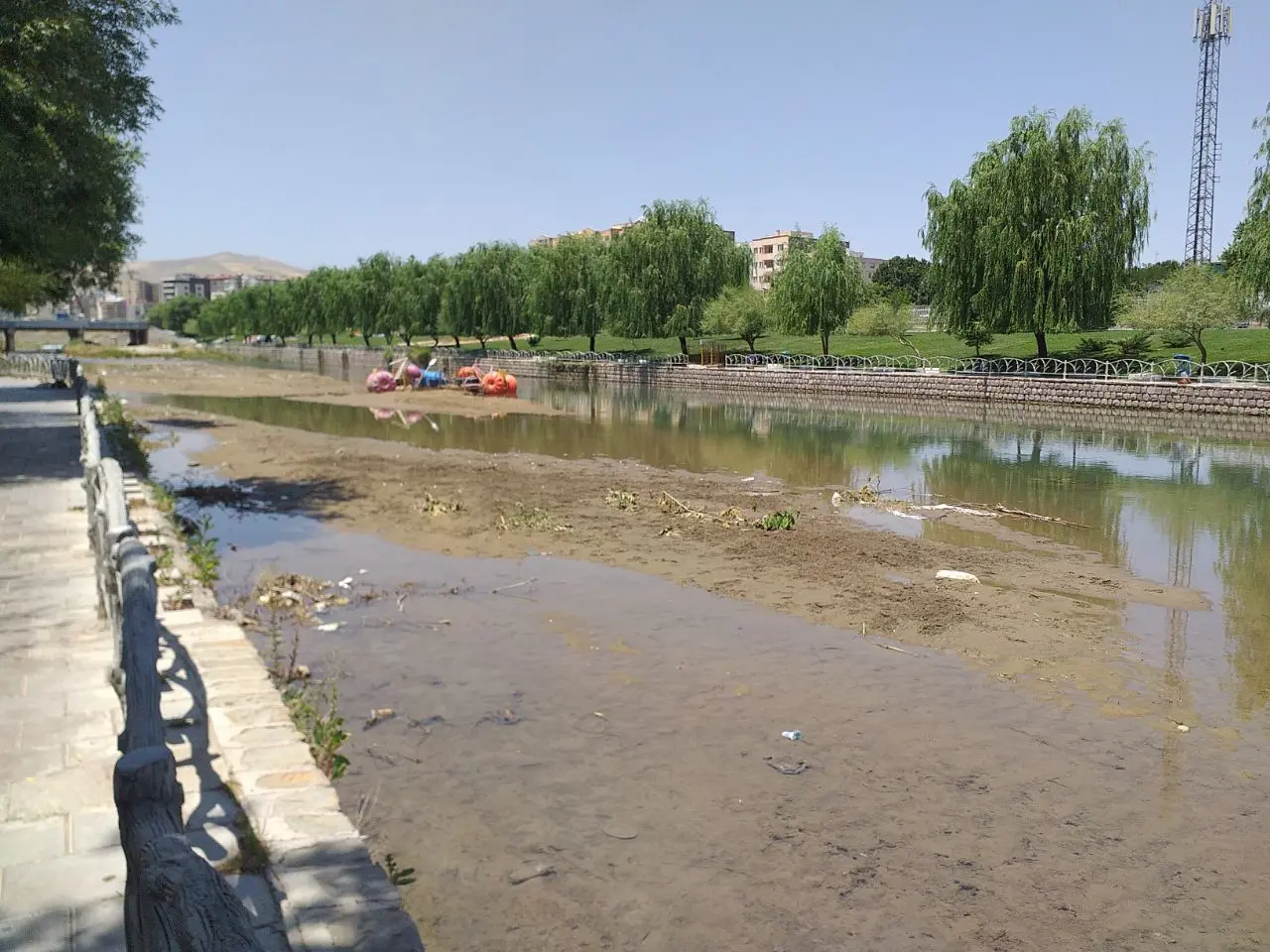 شهرچای ارومیه، رودخانهای که به بیشهزار تبدیل شده است/ پاییز در راه است، مسئولان کجای ماجرا هستند؟