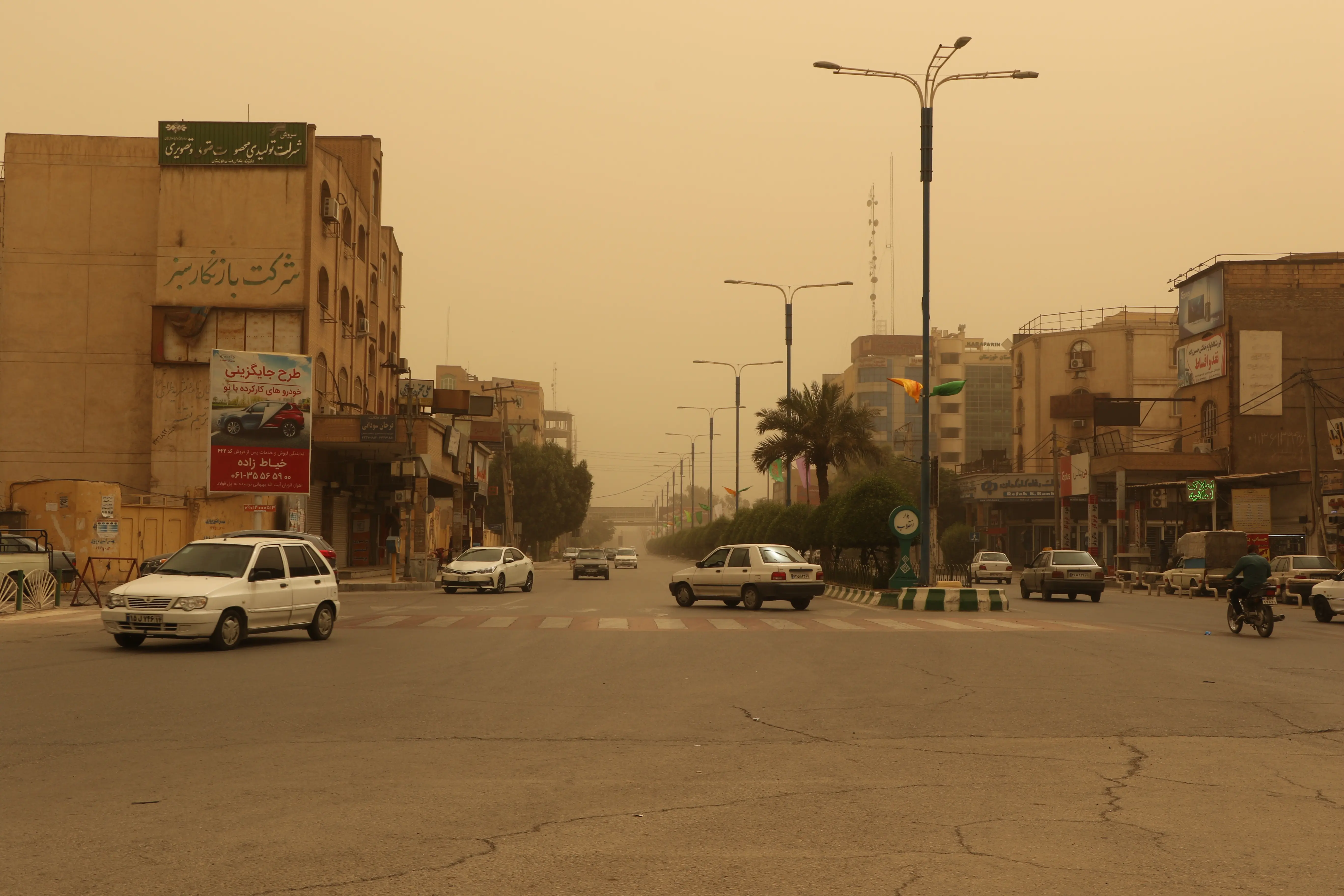گزارش تصویری ایلنا از گرد وخاک در اهواز