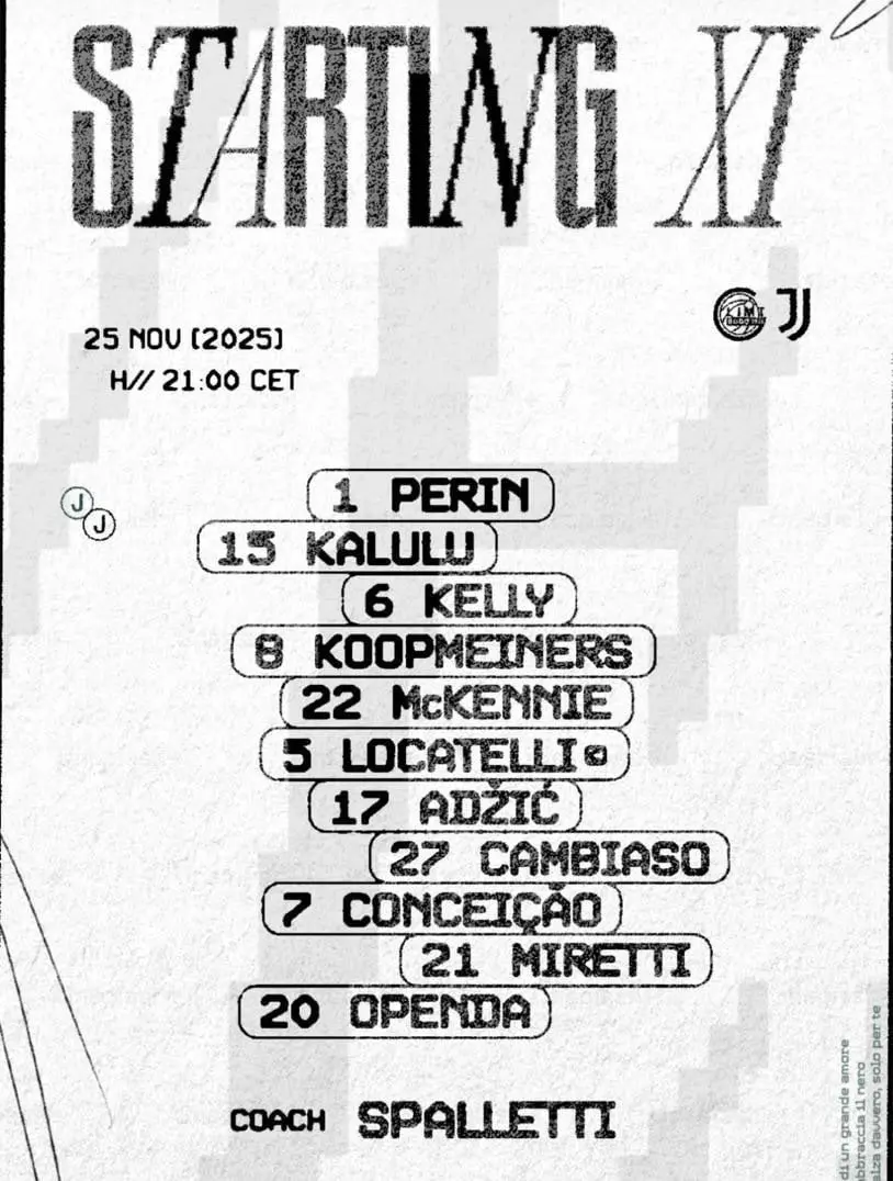 اعلام ترکیب یوونتوس مقابل بوده