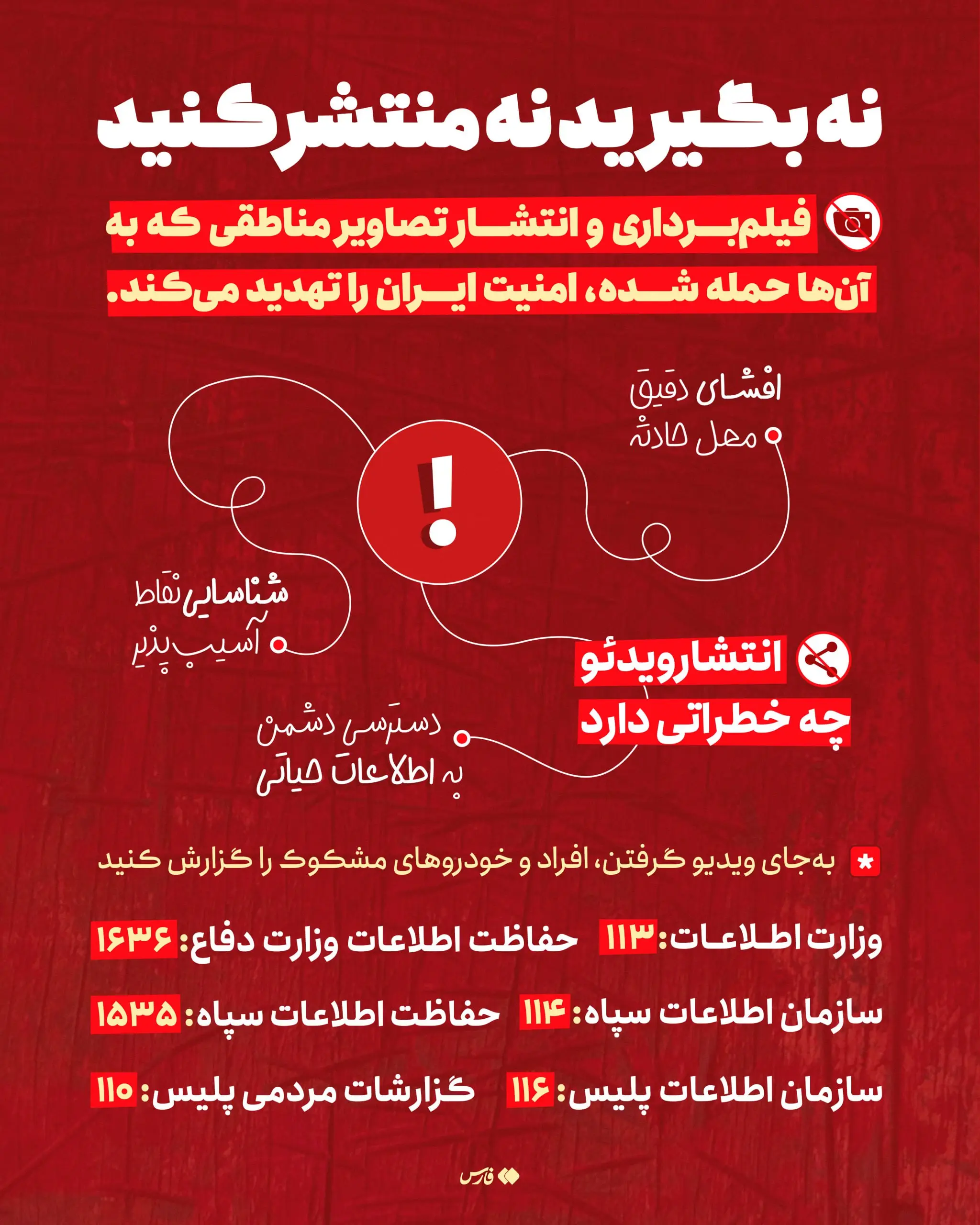 با این کار دست اسرائیل را پُر نکنید + اینفوگرافیک