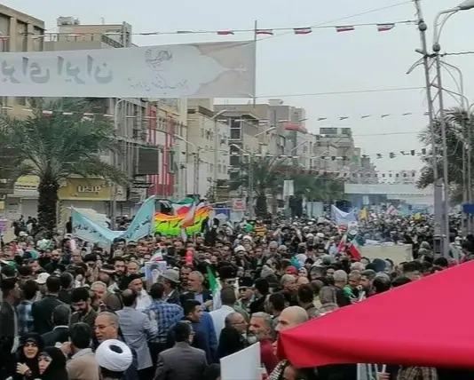 راهپیمایی ۲۲ بهمن در شهرهای مختلف خوزستان برگزار شد 
