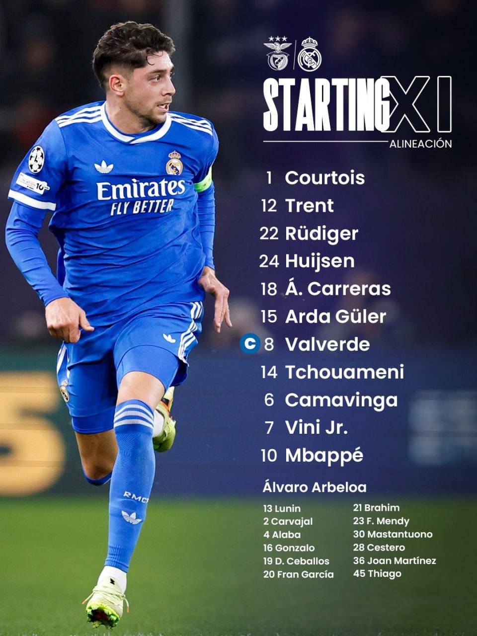 ترکیب رئال مادرید و بنفیکا