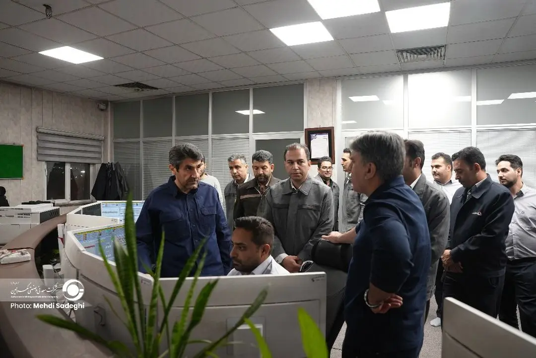 گزارش تصویری بازدید امرایی از واحدهای عملیاتی شیفت شب شرکت گهرزمین