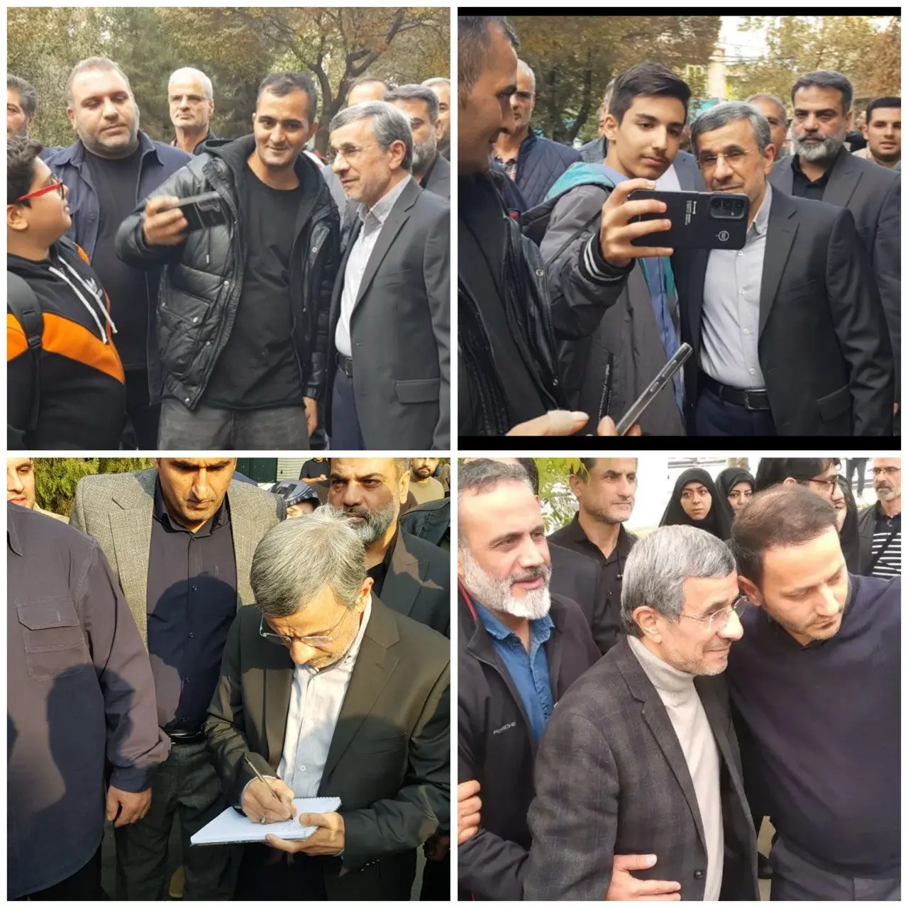 برگزاری مراسم ترحیم خواهر محمود احمدی‌نژاد + تصاویر