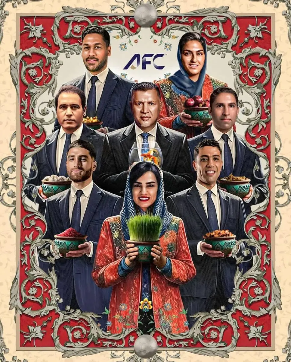 دلخوری استقلال از پوستر تمام پرسپولیسی AFC (عکس)