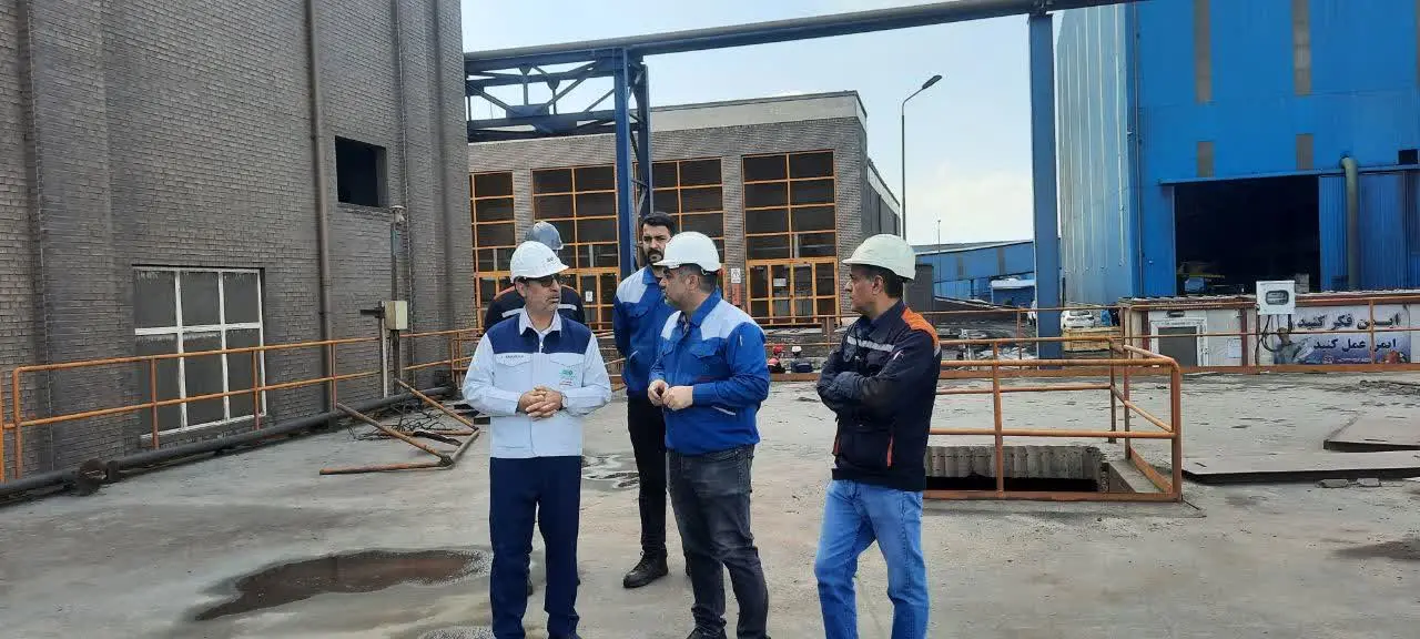 بازدید علی رسولیان، مدیرعامل فولاد سنگان از خطوط تولید