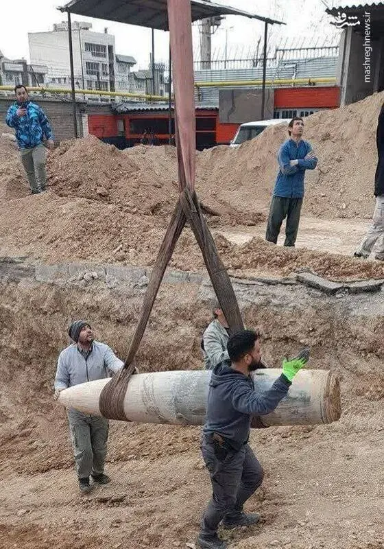 تصاویری از بمبی که در تهران عمل نکرد!