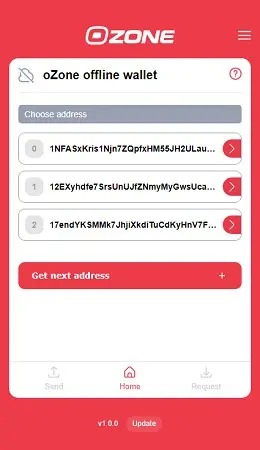 Ozone Wallet: An Offline Wallet with Special Features