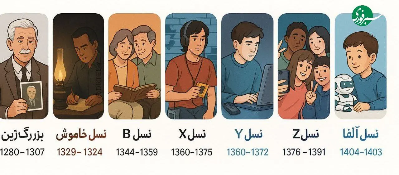تقسیم بندی نسل‌ها بر اساس معیار جهانی