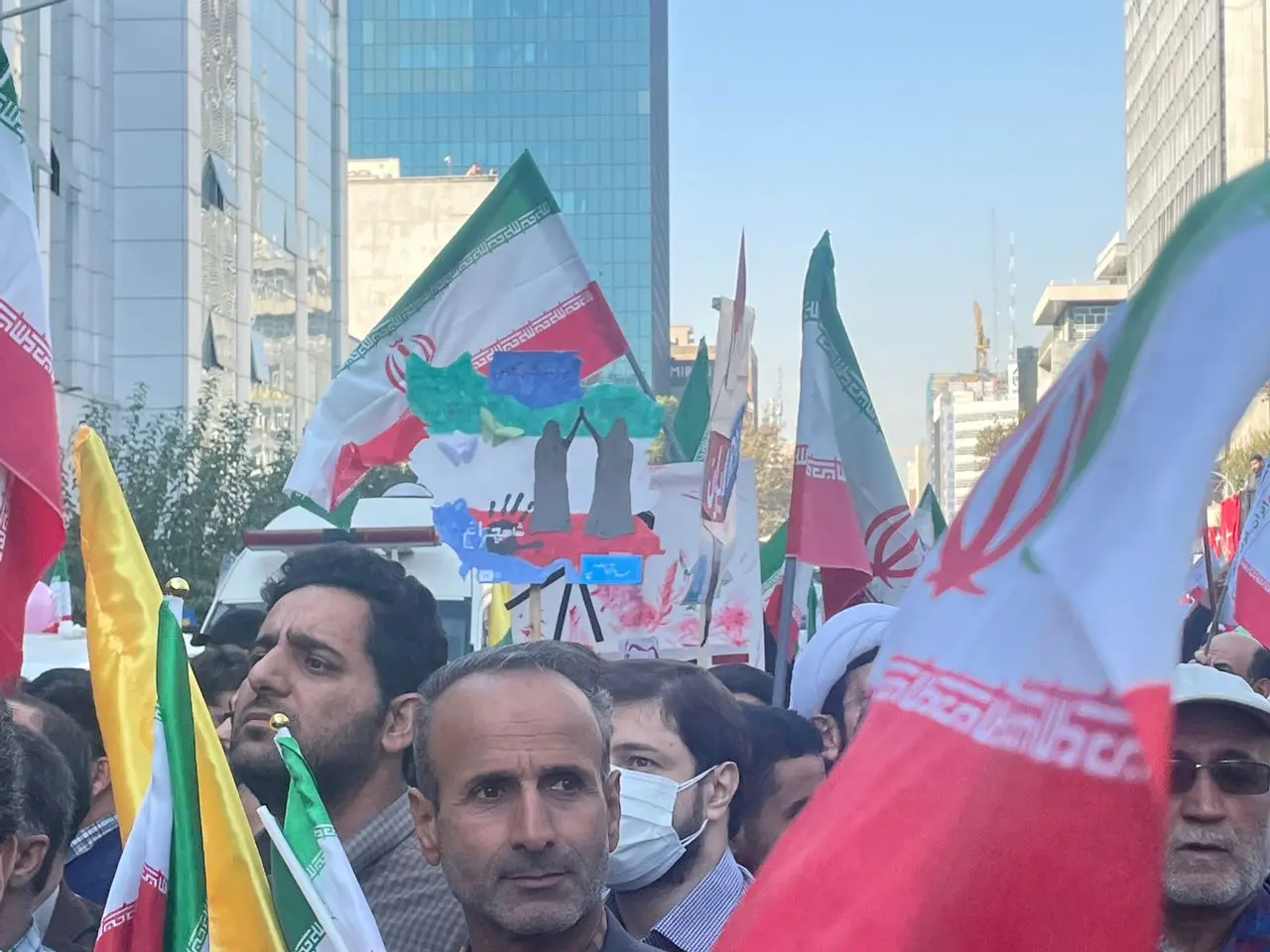 برگزاری مراسم راهپیمایی ۱۳ آبان + تصویر