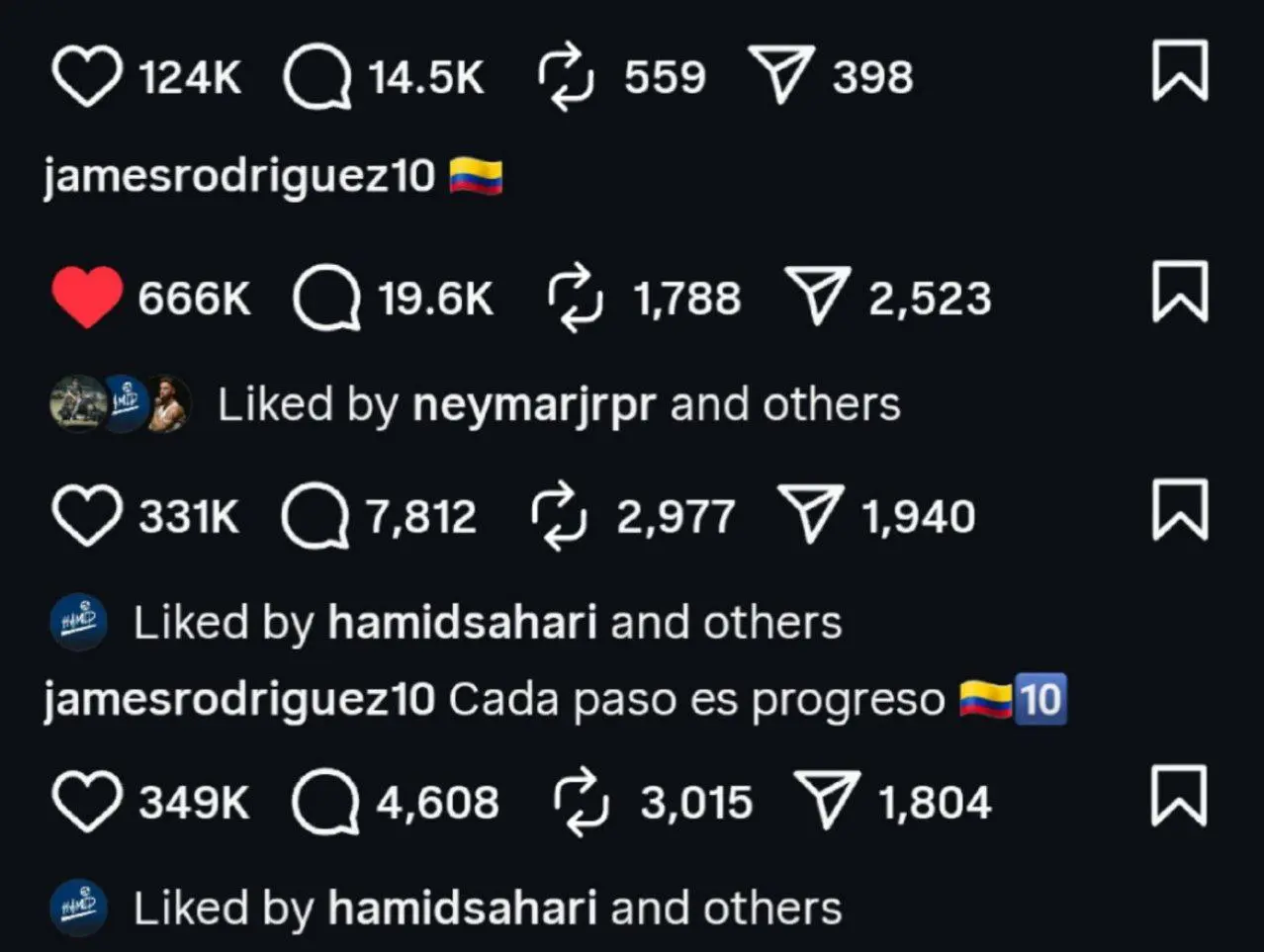 چهل هزار کامنت برای استقلالی شدن ستاره کلمبیایی (عکس)