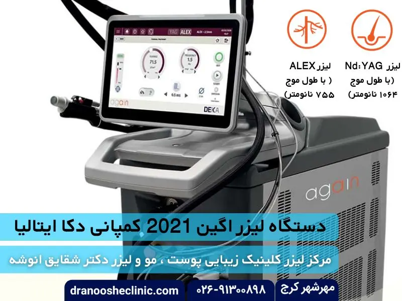 مرکز لیزر کرج دکتر انوشه؛ اولین مرکز مجهز به لیزر اگین 2021 در ایران