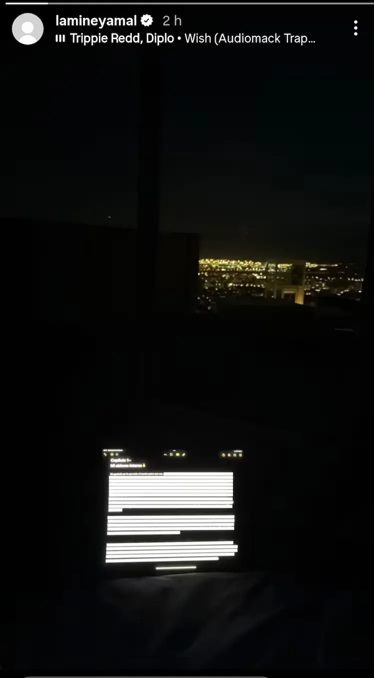 پیام رمزآلود یامال وایرال شد