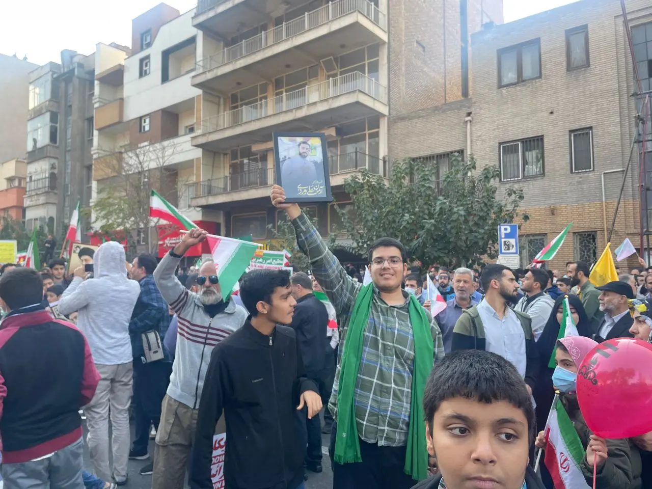 برگزاری مراسم راهپیمایی ۱۳ آبان + تصویر