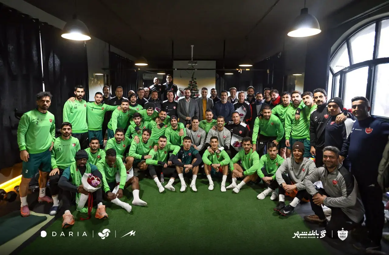 تبریک باشگاه پرسپولیس به مربیان و بازیکنان مسیحی به مناسبت کریسمس