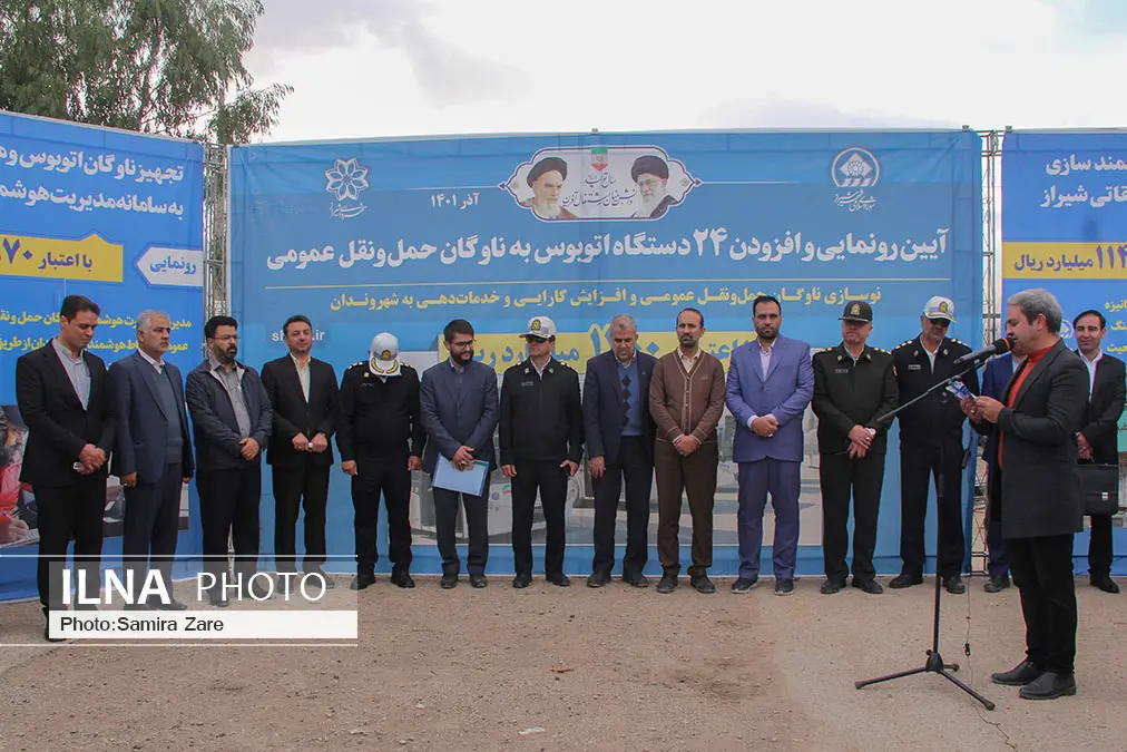 ۲۴ دستگاه اتوبوس به ناوگان حمل و نقل عمومی شیراز اضافه شد / حمل و نقل عمومی جز اولویت های شورا و شهردار شیراز است