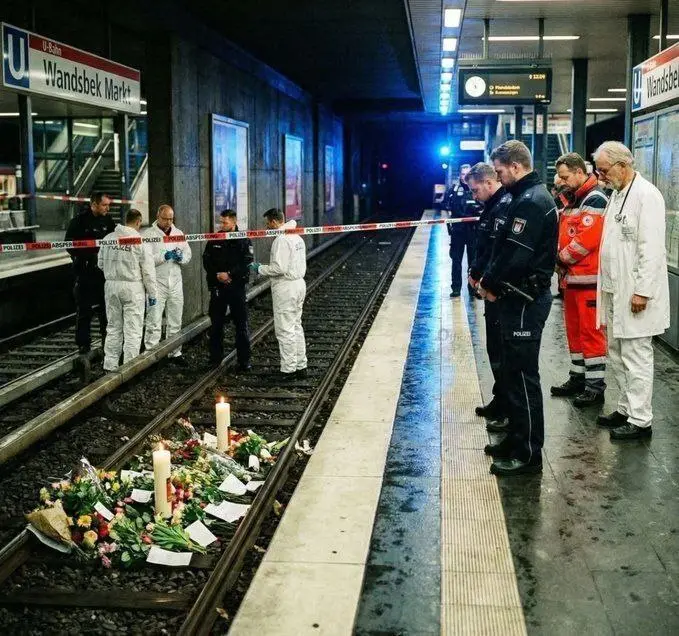  تصویری از محل به قتل رسیدن دختر 18 ساله ایرانی در متروی هامبورگ 