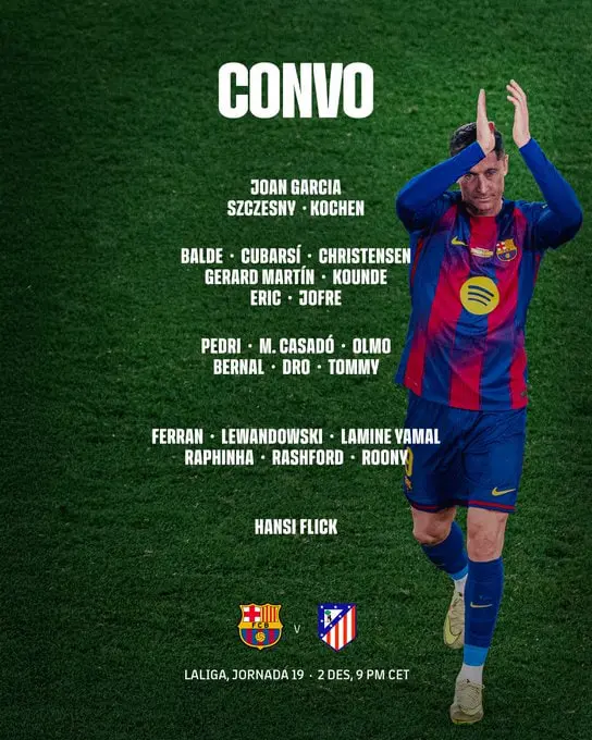 غیبت غیرمنتظره دییونگ در فهرست بازیکنان بارسلونا مقابل اتلتیکو