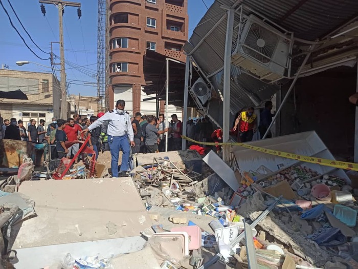 انفجار گاز در بازارچه عامری اهواز + عکس