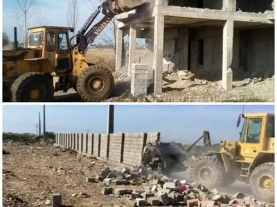 ۵۴ ساخت‌وساز غیرمجاز در اراضی کشاورزی چمستان تخریب شد 