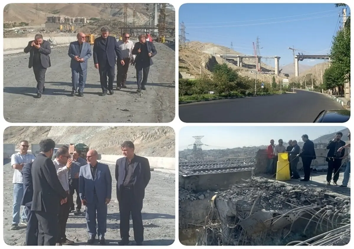 بازدید میدانی معاون منابع انسانی و امور فرهنگی قوه قضاییه از پل بی یک کرج