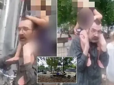 لحظه ربودن دختر خردسال در پارک بازی! 