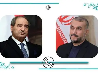گفت‌وگوی تلفنی وزرای امور خارجه ایران و  سوریه