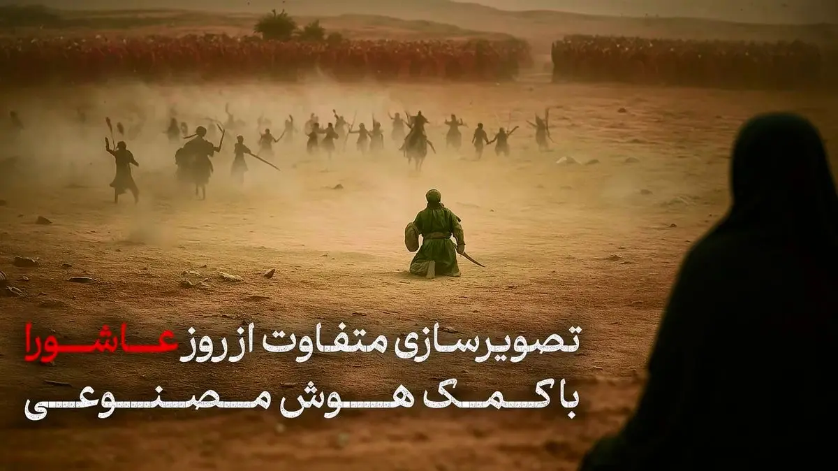 تصویرسازی متفاوت از روز عاشورا با کمک هوش مصنوعی + فیلم