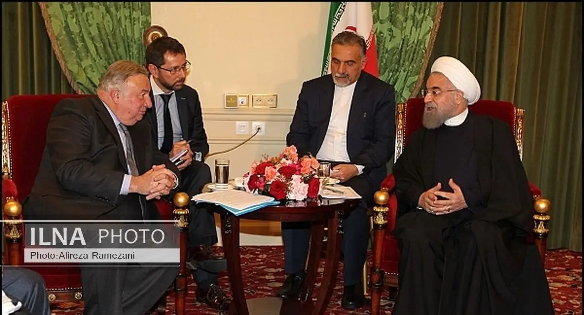 روحانی روسای شرکت‌های توتال و ایرباس فرانسه را به حضور پذیرفت