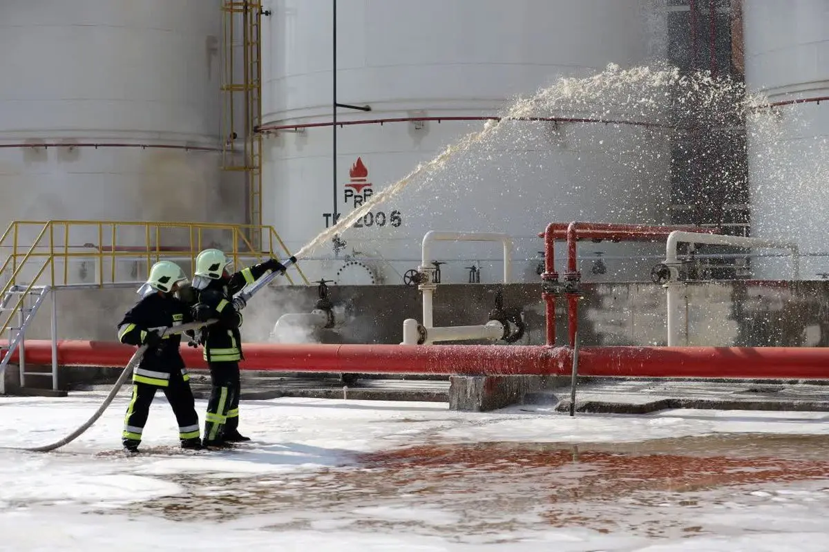 افزایش آمادگی واحدهای صنعتی با برگزاری رزمایش ترکیبی در منطقه آزاد اروند