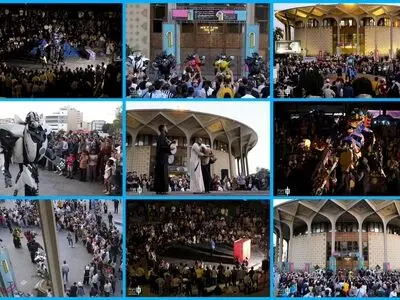 نخستین روز از برگزاری جشنواره نمایش عروسکی تهران-مبارک/ عروسک‌ها، محوطه تئاتر شهر را تسخیر کردند 