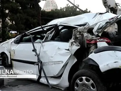 واژگونی پژو ۲۰۶ در جاده ماهدشت-اشتهارد