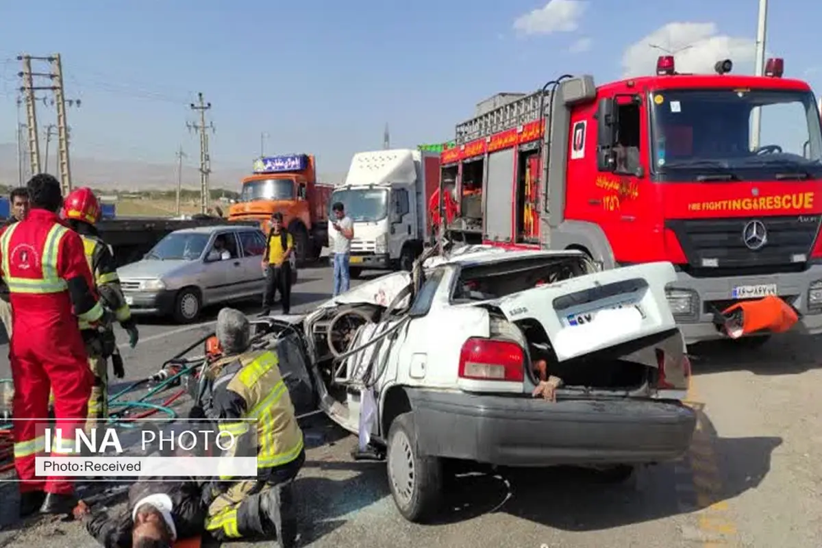 حادثه رانندگی در قزوین دو مصدوم برجای گذاشت