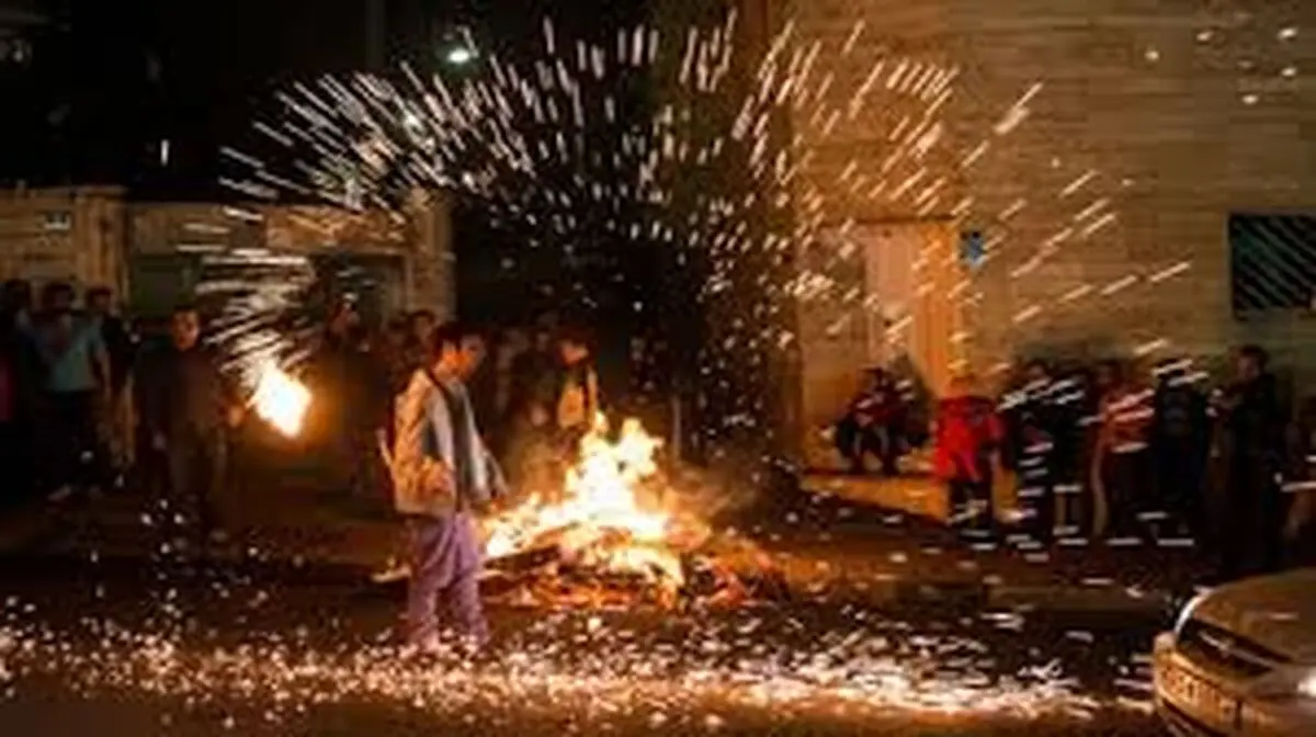 حوادث چهارشنبه سوری در کرمانشاه ۱۱۶ مصدوم برجای گذاشت